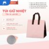 Bannner túi giữ nhiệt hồng - nâu
