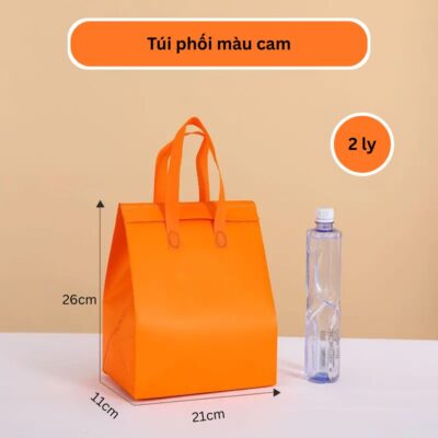 Combo 10 Túi Giữ Nhiệt – Nhà Mây Túi giữ nhiệt trà sữa cam size 26-21-11cm