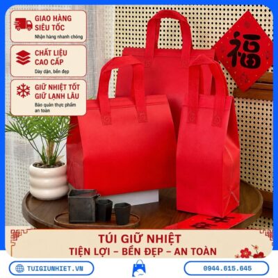 Mẹo Giao Trà Sữa Ngày Mưa với túi giữ nhiệt giúp giữ nhiệt tốt, giữ lạnh lâu, bảo quản trà sữa an toàn và thuận tiện trong quá trình vận chuyển.